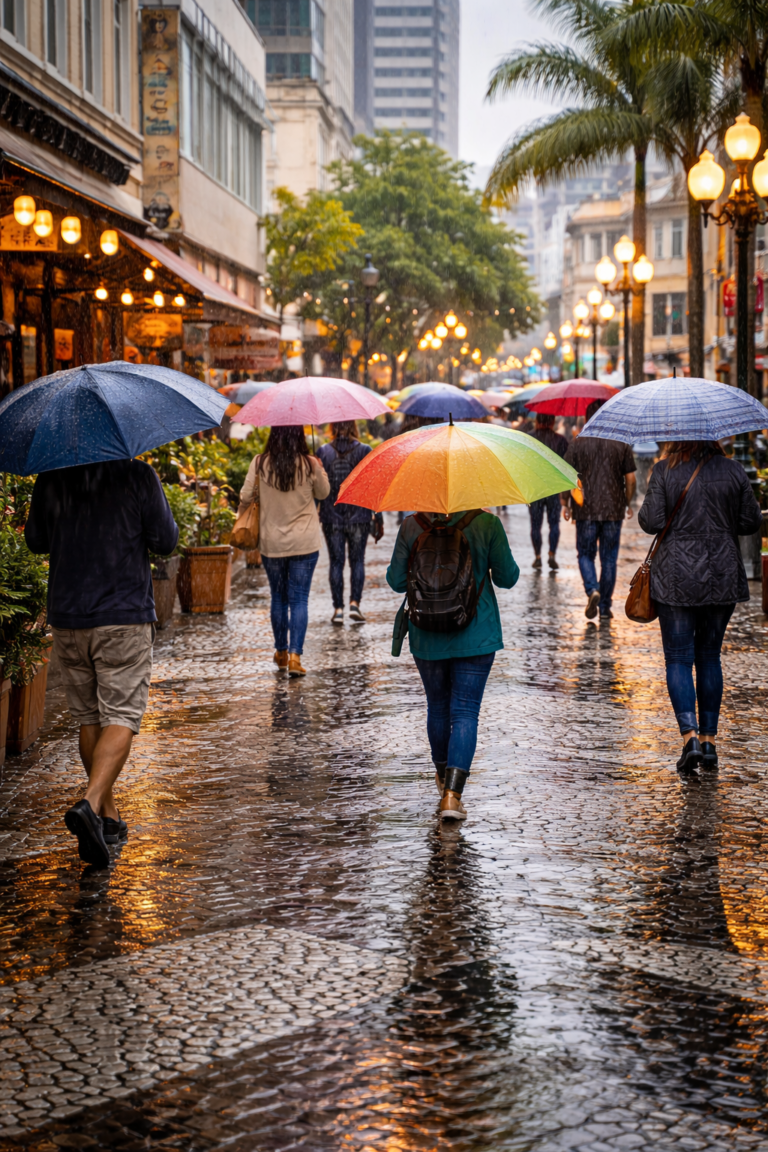 Previsão do tempo indica chuva em várias regiões de Santa Catarina nesta terça-feira