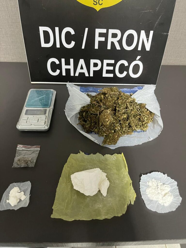 Polícia Civil prende três por tráfico de drogas em Chapecó