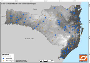 monitoramento hidrometeorológico SC