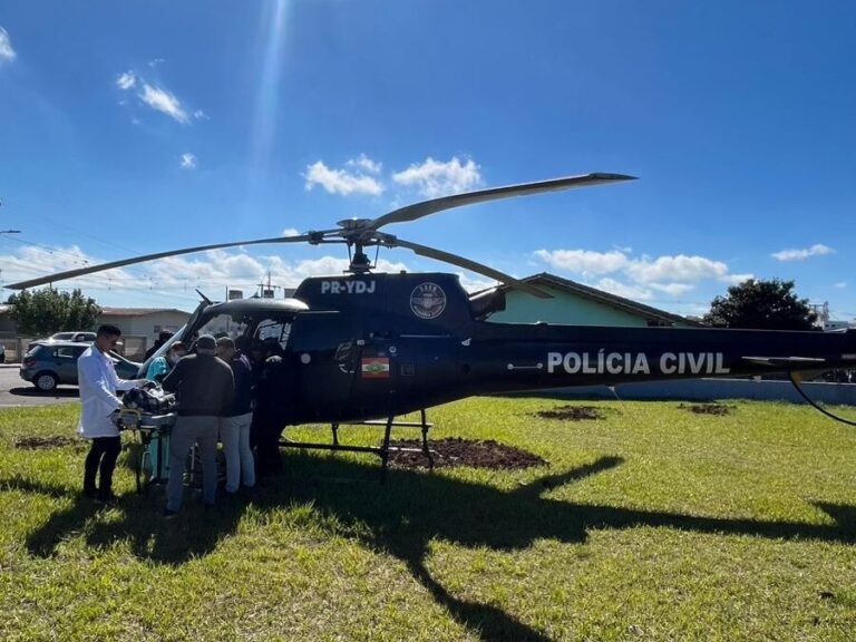 SAER e SAMU realizam transferência aeromédica de paciente com infarto em SC