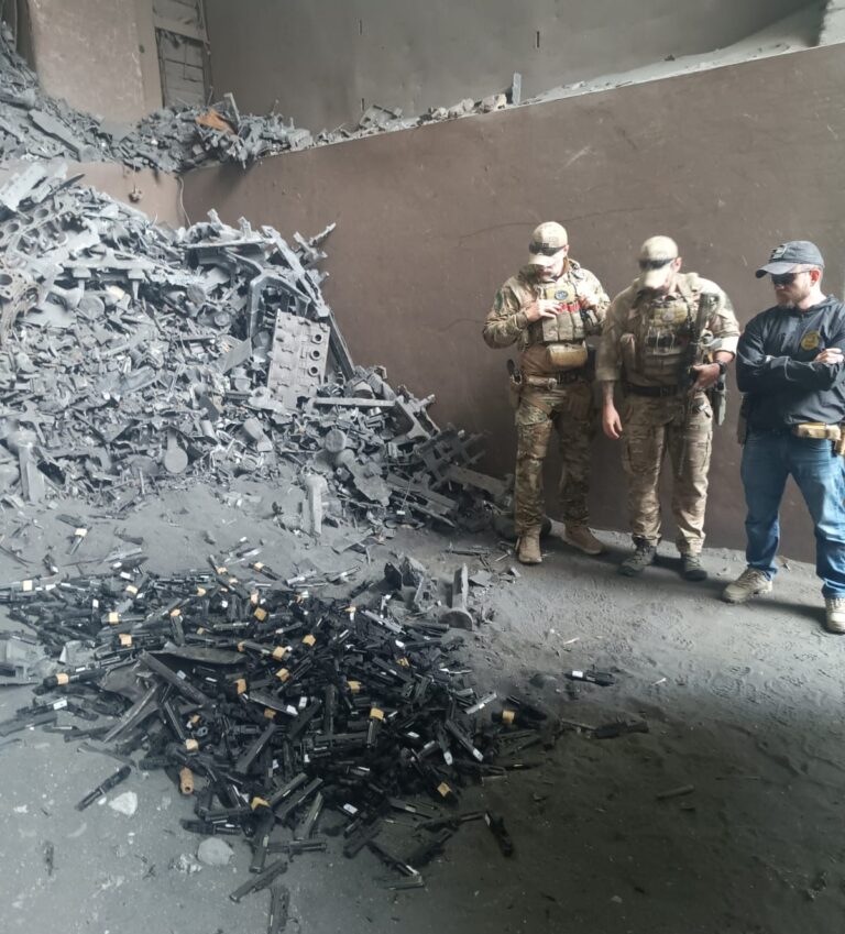 destruição de armas Polícia Civil SC