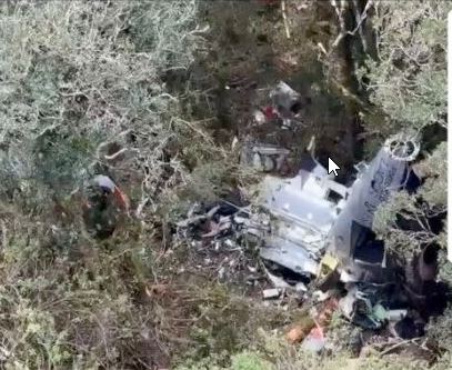 queda de helicóptero em Urubici