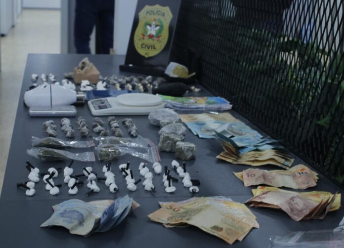apreensão de drogas em Brusque