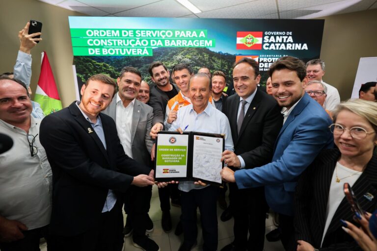 SC investe R$ 162,8 milhões na construção da Barragem de Botuverá