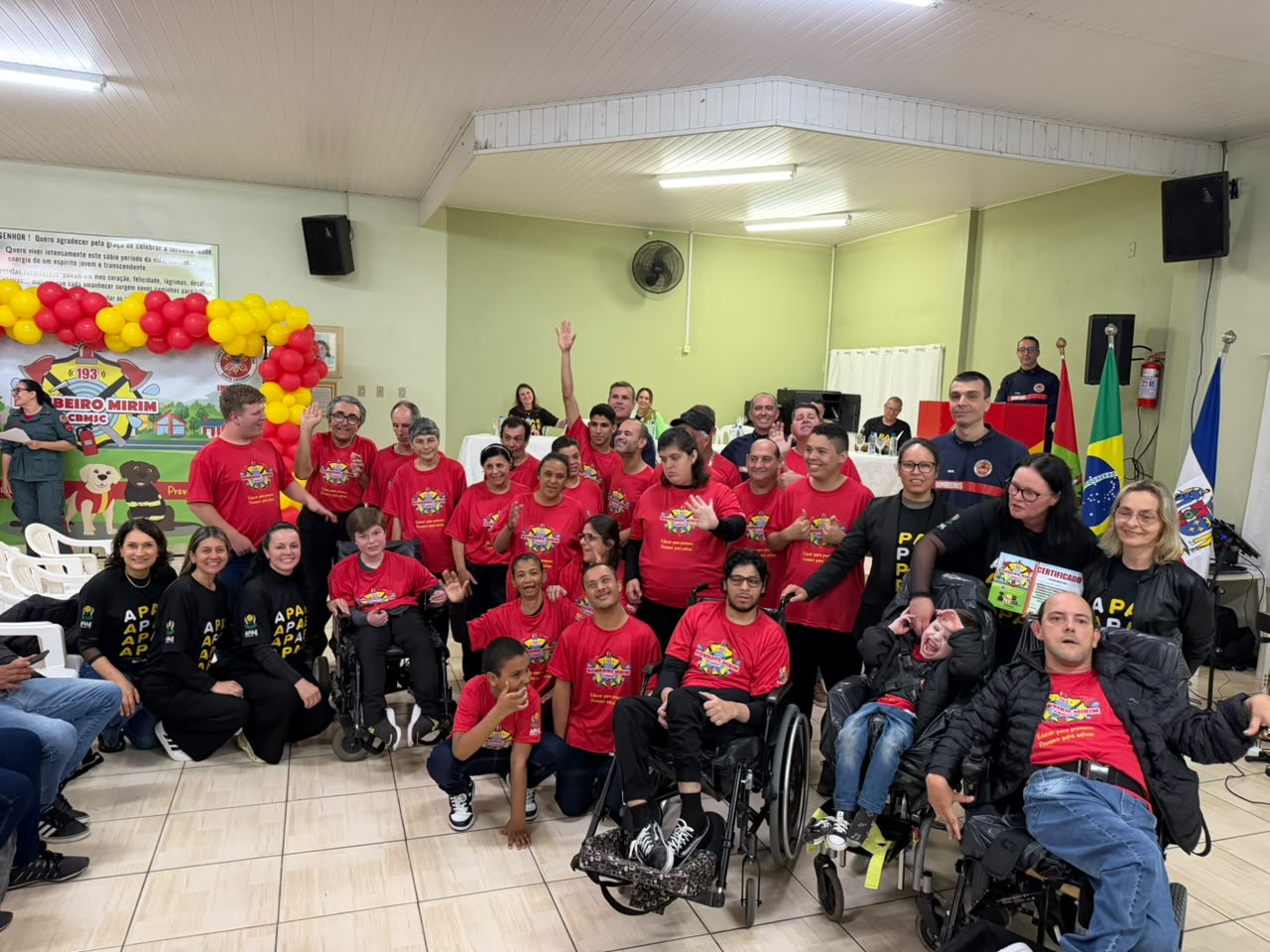 Bombeiro Mirim inclusivo em Santa Catarina